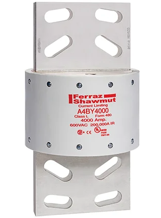 Mersen A4BY400-55AL Fuse Part | 600V 400A 200kA@600V Bolt-In Amp-Trap