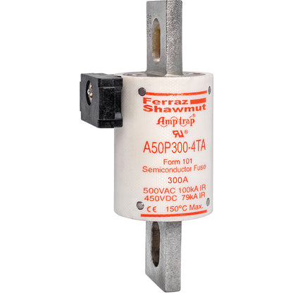 Ferraz Shawmut A50P300-4TA Fuse | 500V 300A 100kA@500V Amp-Trap