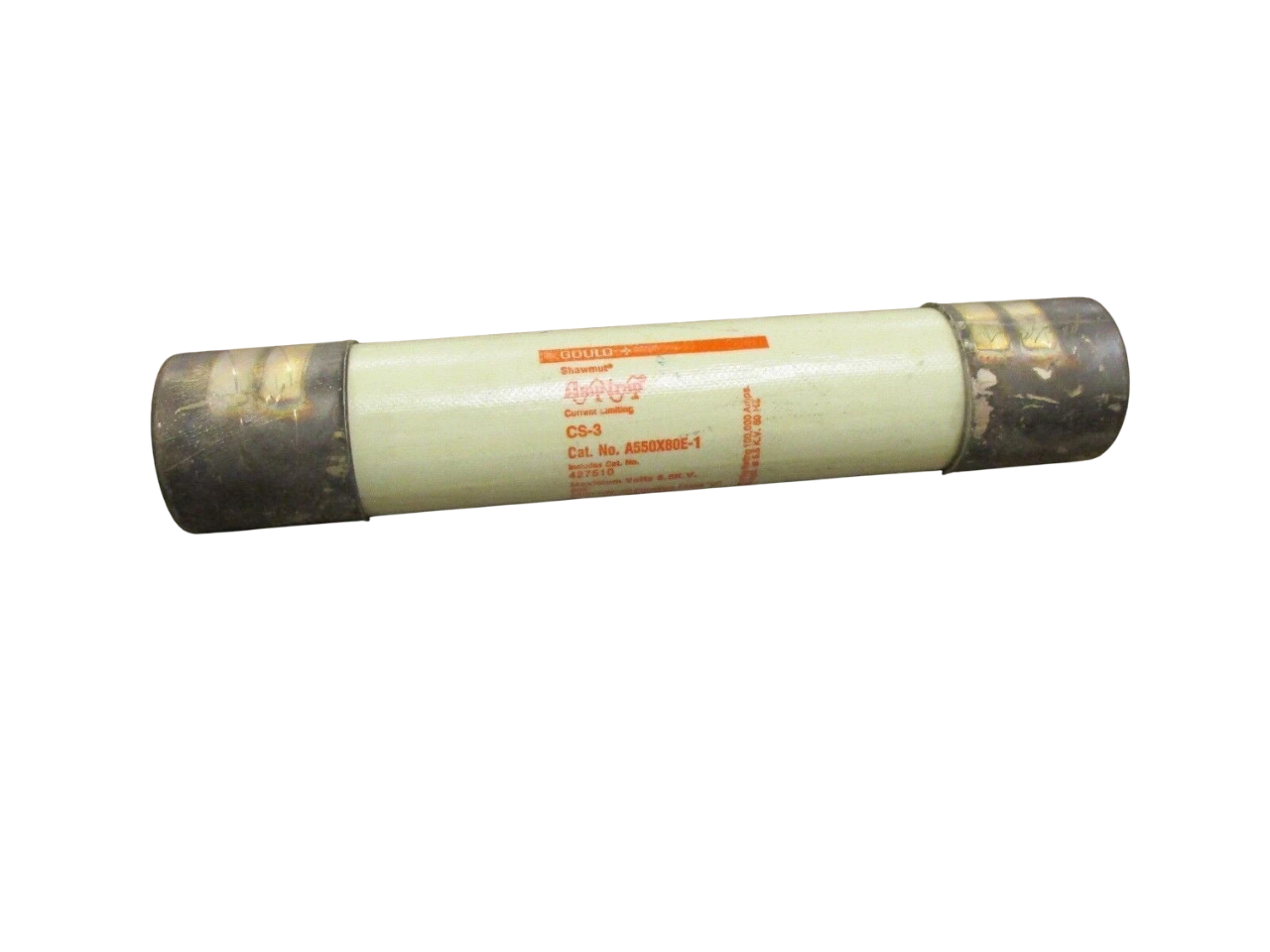 Mersen A550X125E-1 Medium Voltage Fuse | 5500V 125A 63kA CS-3 Series