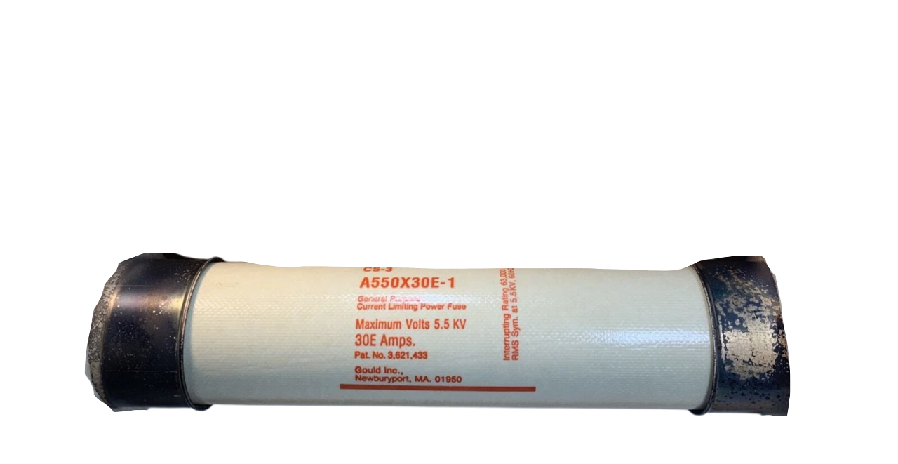 Mersen A550X30E-1 Medium Voltage Fuse | 5500V 30A 63kA@5.5kV CS-3 Series