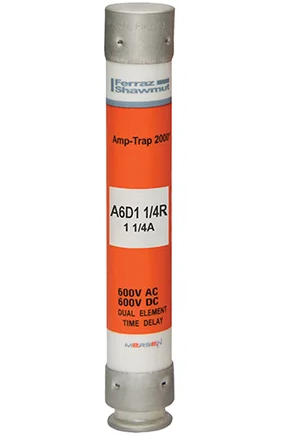 Ferraz Shawmut, Mersen A6D1-1/4R Fuse | Amp-Trap 2000 A6D-R 600V 1A