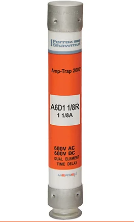 Ferraz Shawmut, Mersen A6D1-1/8R Fuse | Amp-Trap 2000 A6D-R 600V 1A