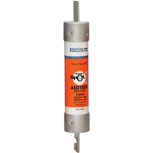 Ferraz Shawmut, Mersen A6D100R Fuse | Amp-Trap 2000 A6D-R 600V 100A