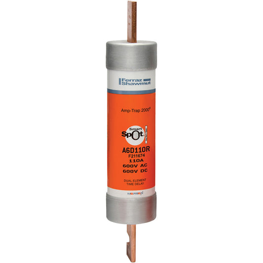 Mersen A6D110R Fuse | 600V 110A 200kA@600V RK1 Amp-Trap 2000
