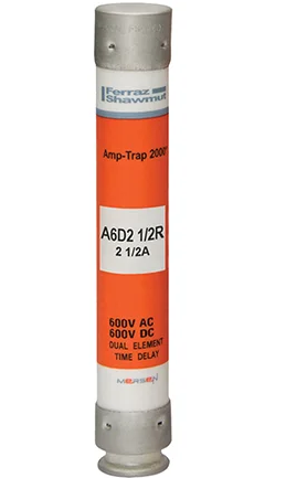 Mersen A6D2-1/2R Low Voltage Fuse 600V 2A 200kA@600V RK1 Amp-Trap 2000