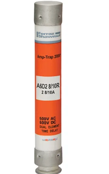Ferraz Shawmut, Mersen A6D2-8/10R Fuse | Amp-Trap 2000 A6D-R 600V 2A