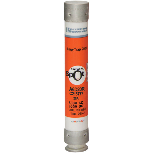 Mersen A6D20R Fuse | Amp-Trap 2000 A6D-R 600V 20A