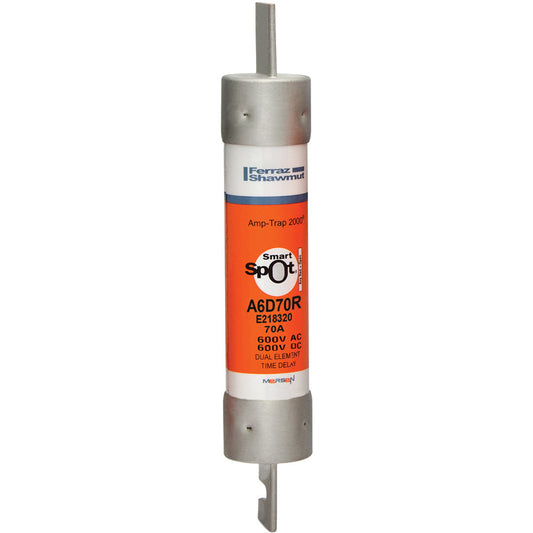 Ferraz Shawmut, Mersen A6D70R Fuse | Amp-Trap 2000 A6D-R 600V 70A