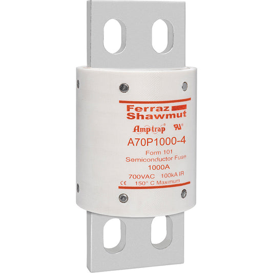 Ferraz Shawmut A70P1000-4 Low Voltage Fuse | 700V 1000A 100kA@700V Amp-Trap