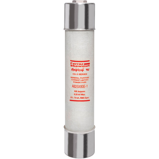 Mersen A825X80E-1 Medium Voltage Fuse 8250V 80A 50kA@8.25kV CS-3 Series