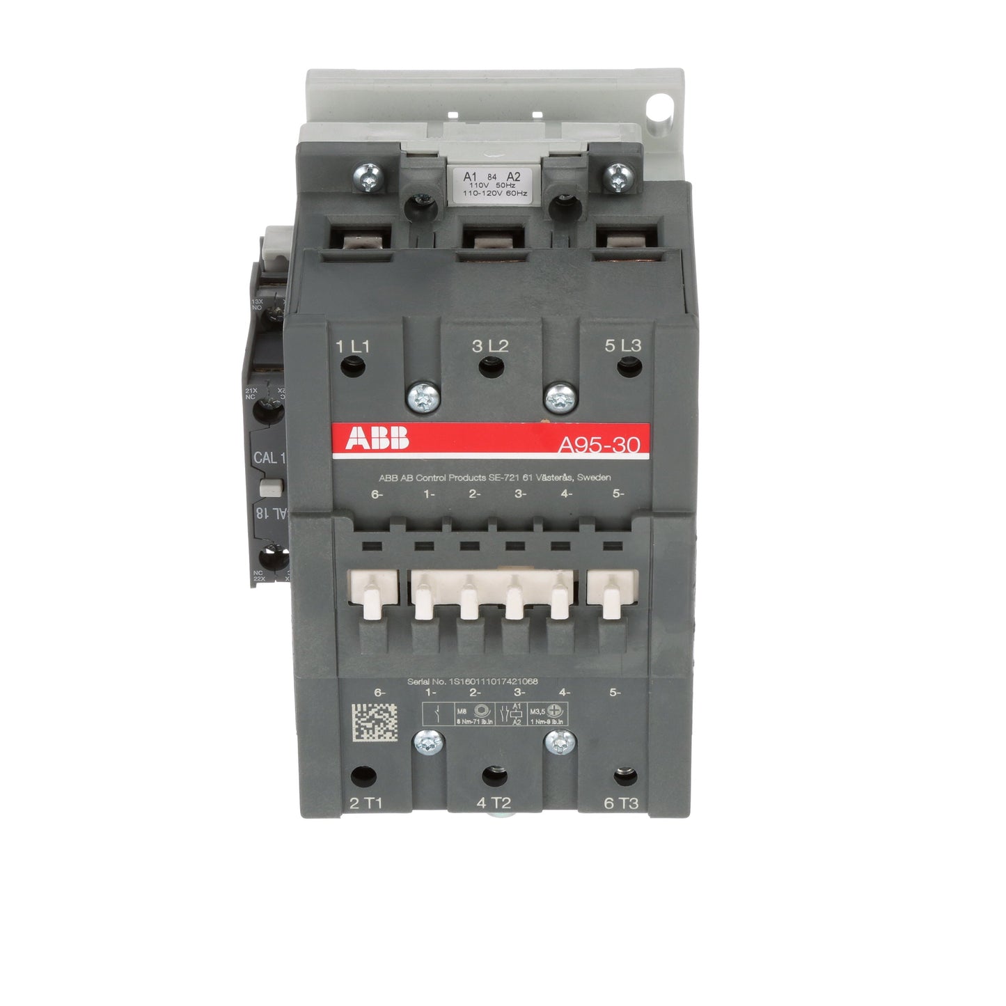 ABB A95-30-11-84 Contactor | 3P 3Ph 600V 95A 110V Coil A-Line