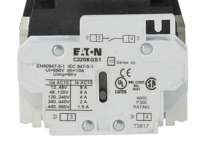 Cutler Hammer AE16FNS0AC Motor Starter 3 pole 3 phase 600V 32A 110V coil Freedom Series