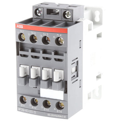 ABB AF09-40-00-13 Contactor | 4 Pole 3 Phase 600V 25A 100V Coil A-Line