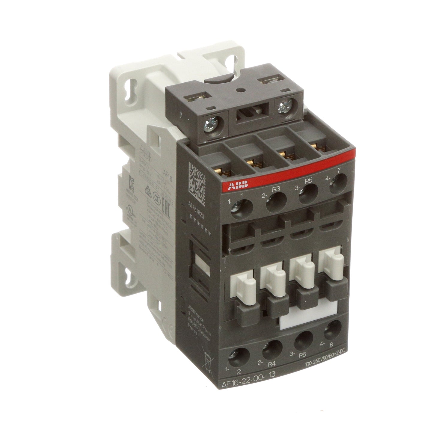 ABB AF16-22-00-13 Contactor | 600V 3P 30A 4P 100V-250V Coil A-Line
