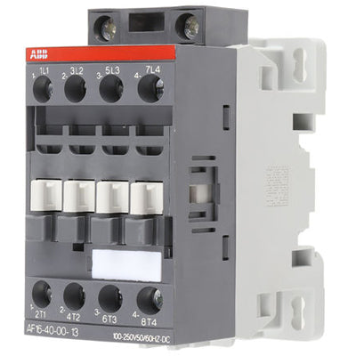 ABB AF16-40-00-13 Contactor | 4P 3P 600V 30A 100V Coil A-Line