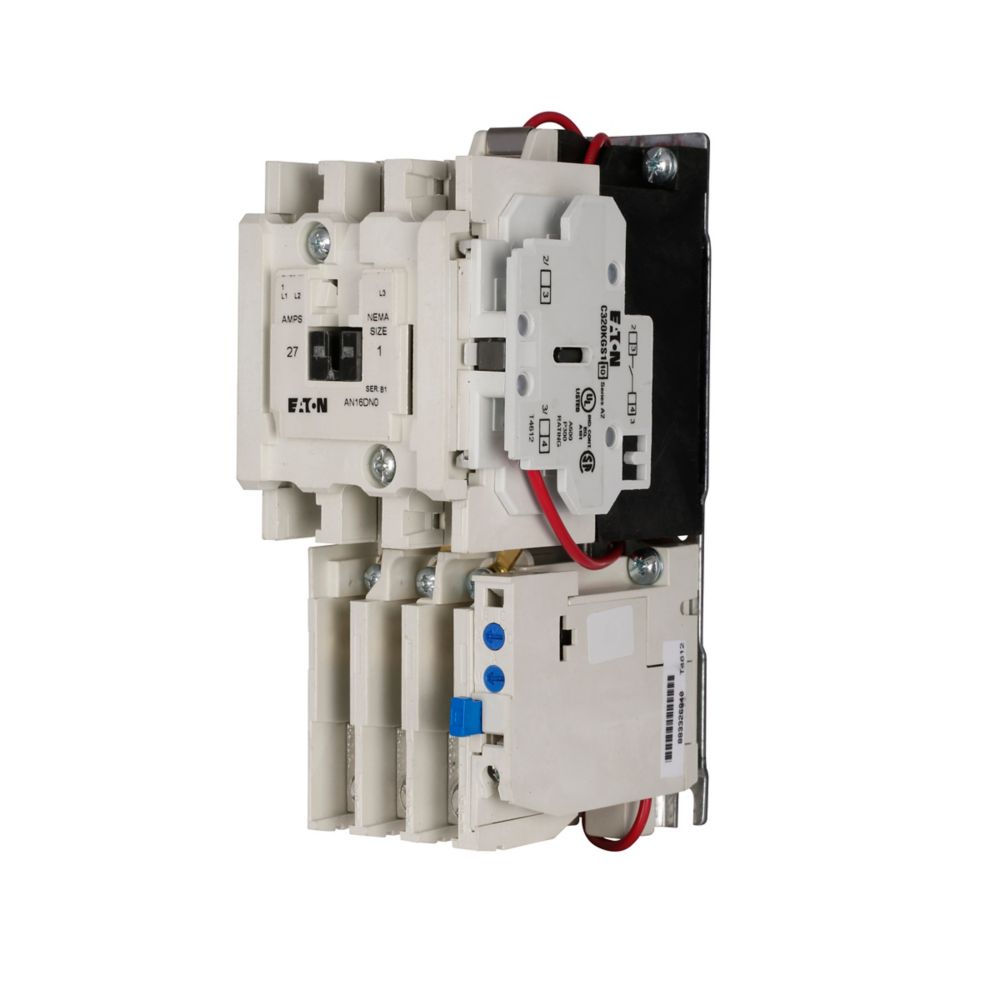 Cutler Hammer AN16DN0EB Motor Starter 3 pole 3 phase 600V 27A 208V coil Freedom Series