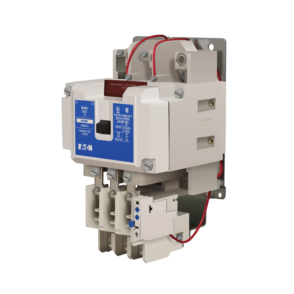 Cutler Hammer AN16NN0A Motor Starter 3 pole 3 phase 600V 135A 110V coil Freedom Series