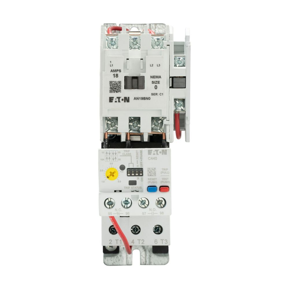 Eaton AN19AN0A5E020 Motor Starter | 3P 3Ph 600V 9A 120V coil Freedom Series