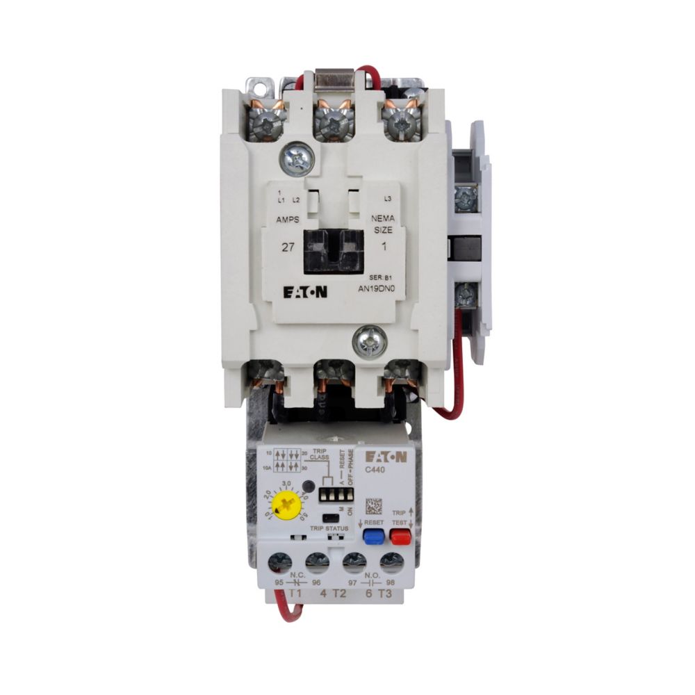Eaton AN19DN0E5E1P6 Motor Starter | 3 pole 3 phase 600V 27A 208V coil