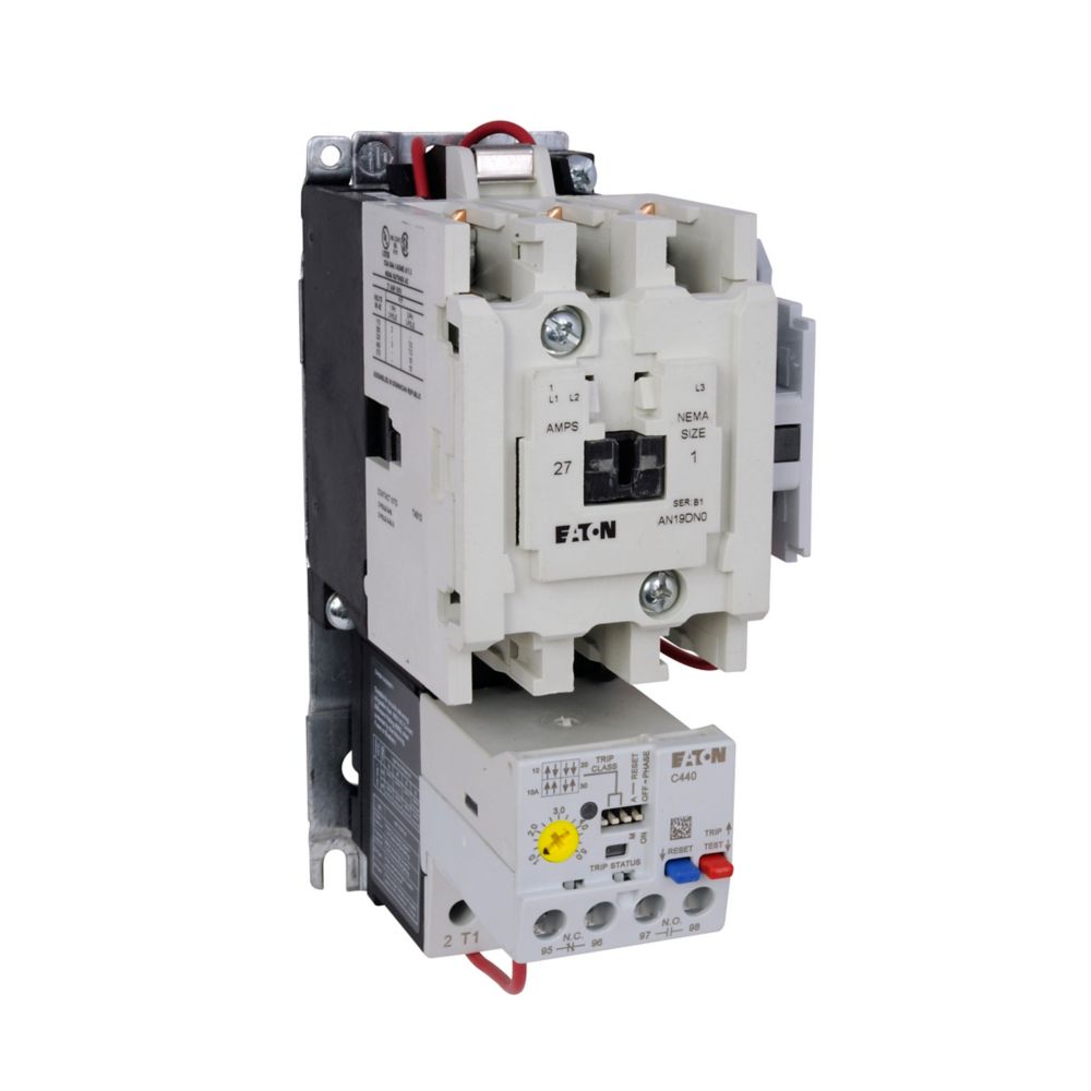 Eaton AN19DN0E5E1P6 Motor Starter | 3 pole 3 phase 600V 27A 208V coil