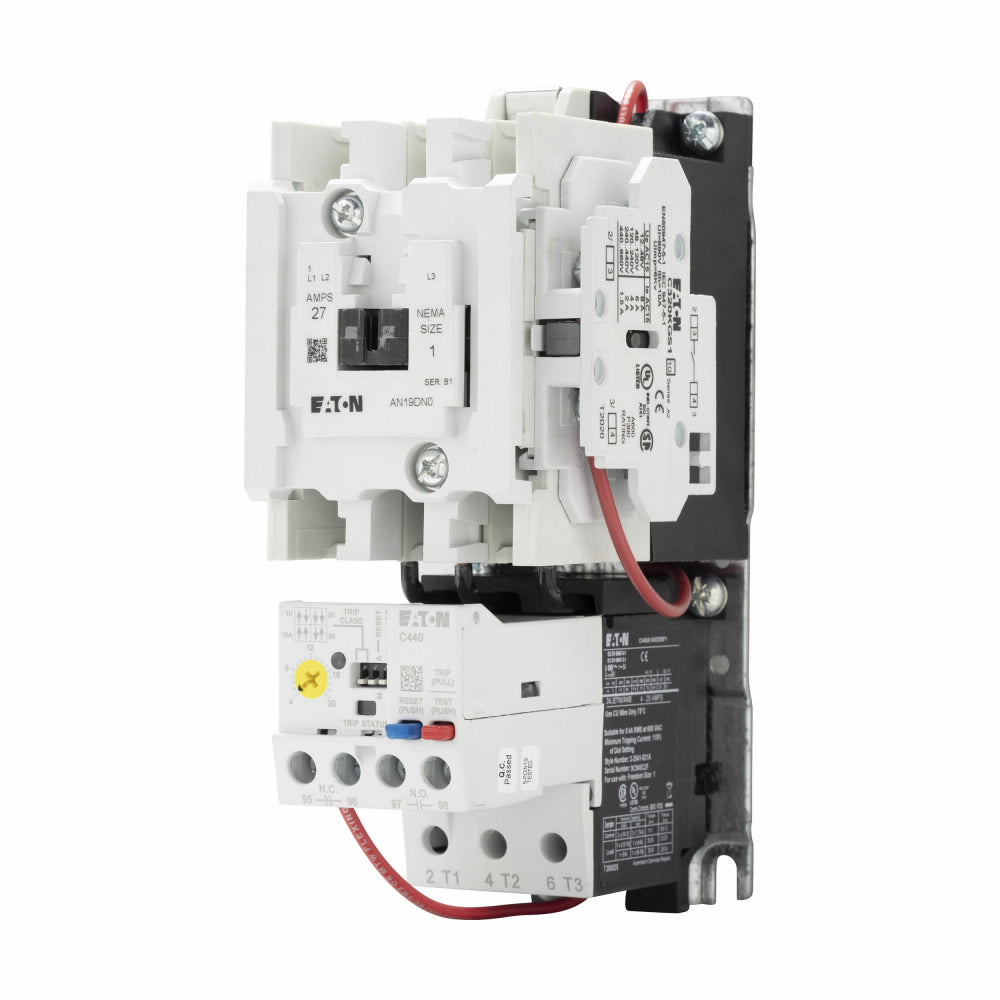 Cutler Hammer AN19DN0A5E020 Motor Starter | 3 pole 3 phase 600V 27A 120V coil Freedom Series