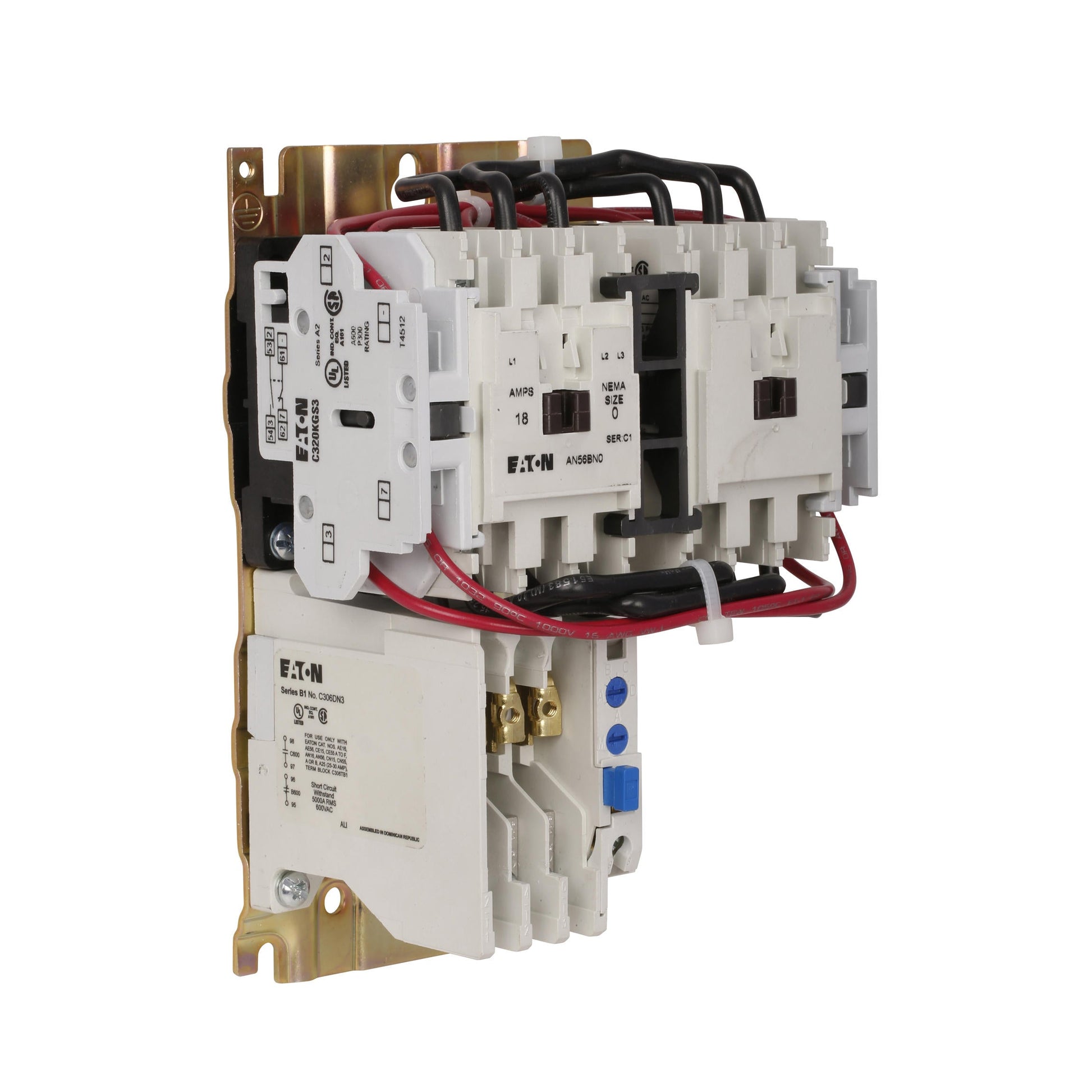 AN56BN0AC Cutler Hammer Freedom Series Motor Starter 600V 18A 3 Pole Nema 00 120V Cloil - Essential Electric Supply