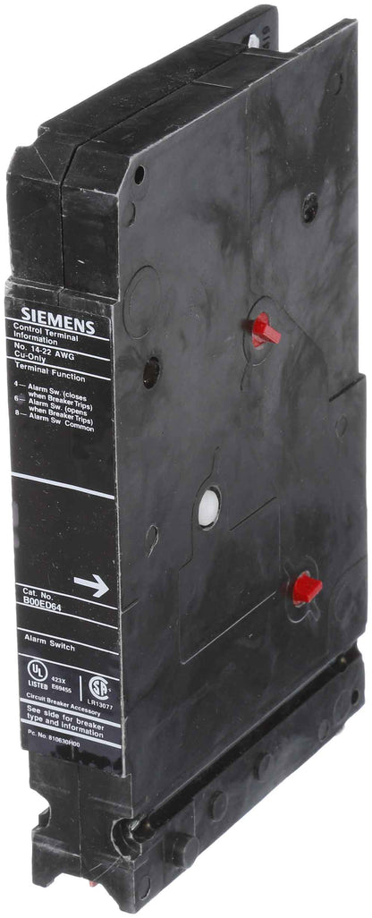 Siemens B00ED64 Circuit Breaker Bell Alarm Sentron Series