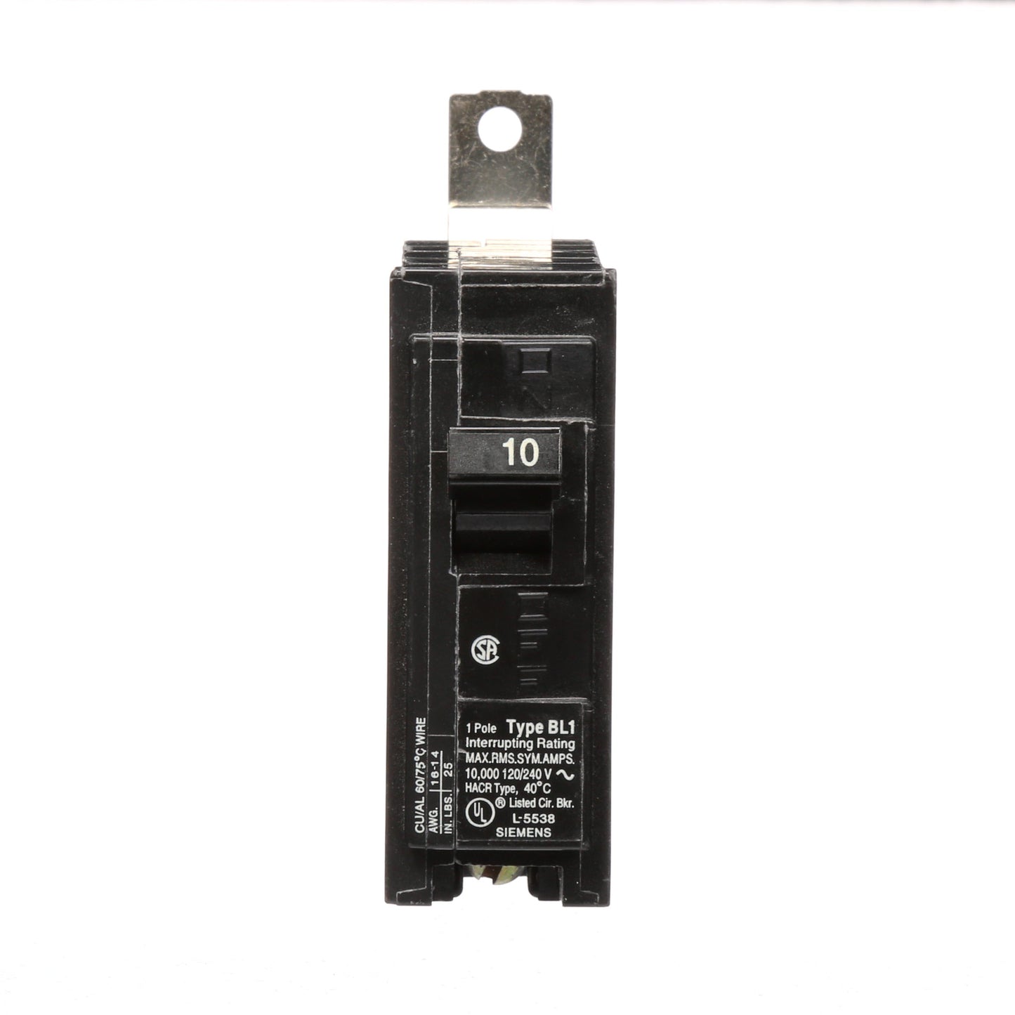 Siemens B110 Circuit Breaker | 120V 20A 1P 10kA@120V Plug-In BL Series