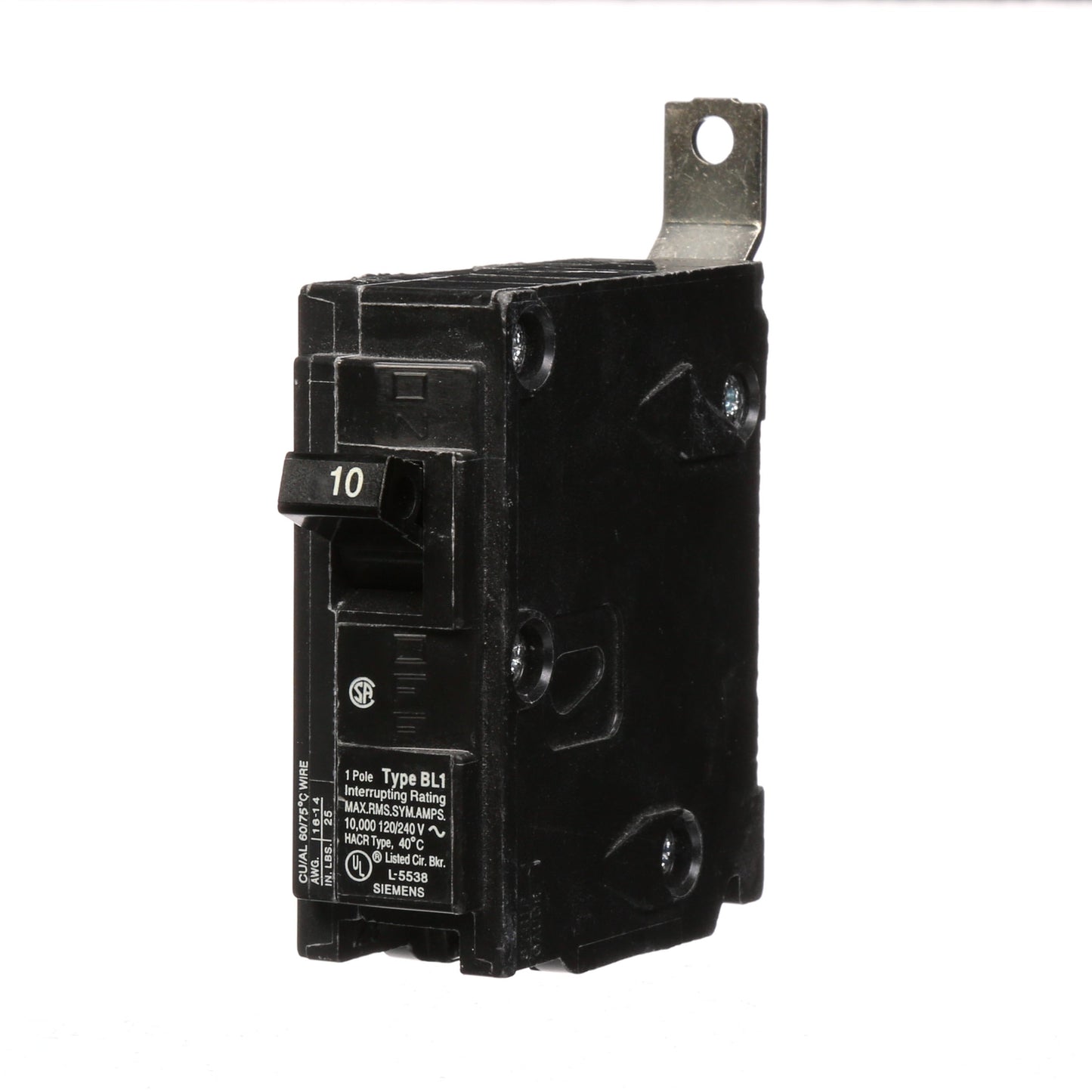 Siemens B110 Circuit Breaker | 120V 20A 1P 10kA@120V Plug-In BL Series