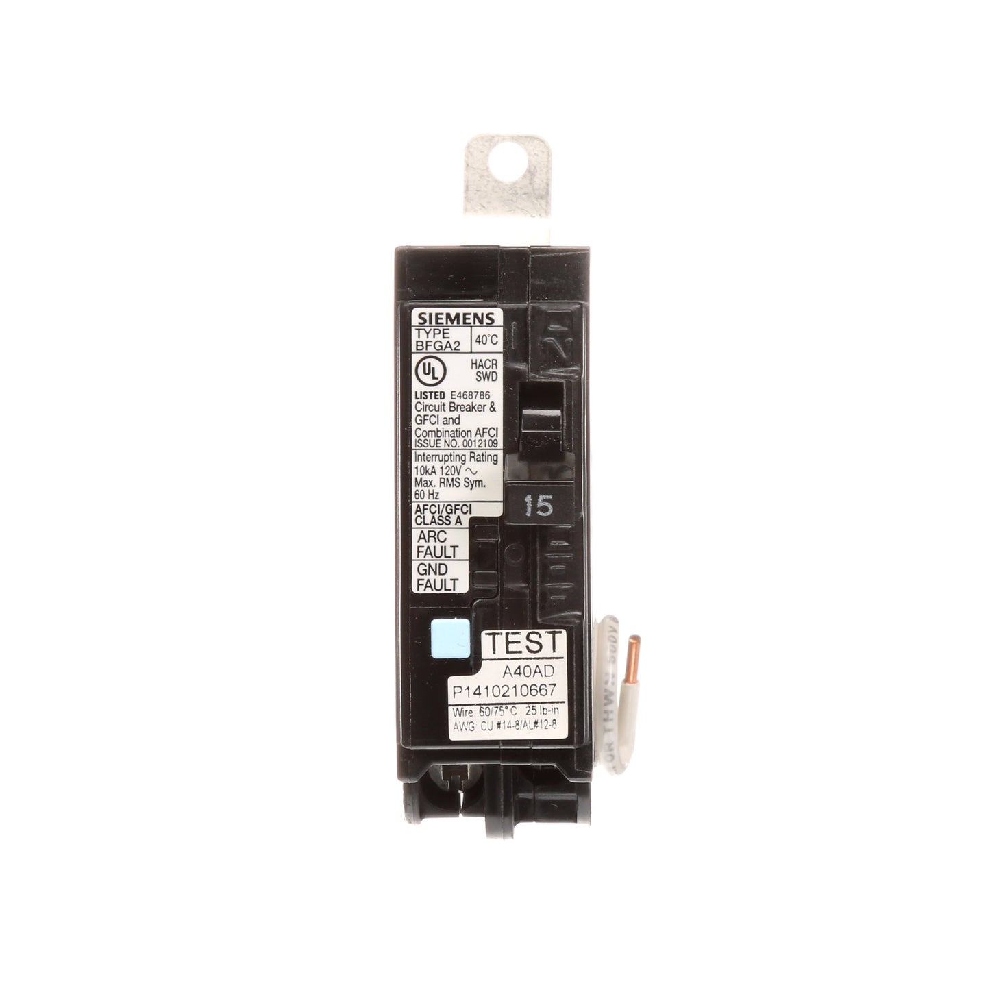 Siemens B115DF Circuit Breaker | BL Series BDF 120V 15A