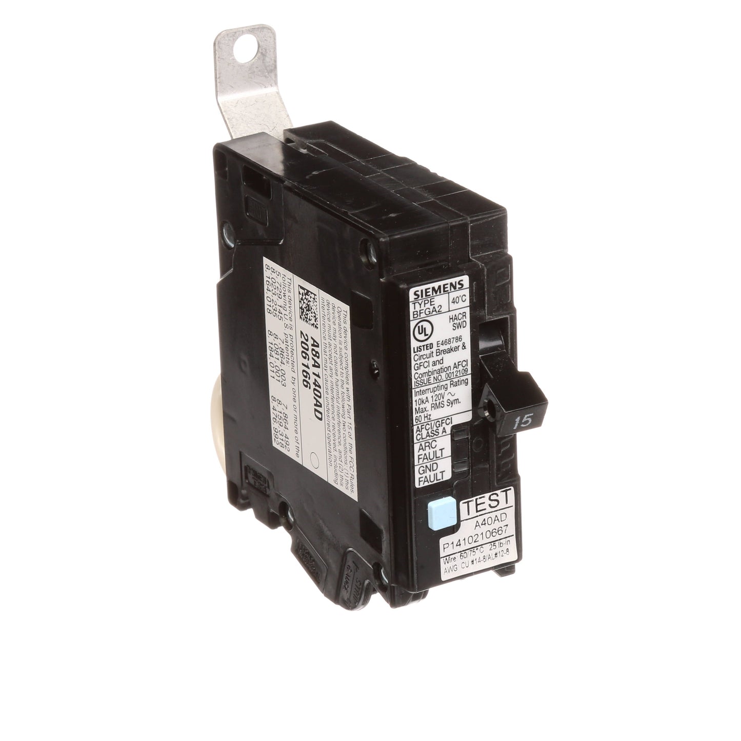 Siemens B115DF Circuit Breaker | BL Series BDF 120V 15A