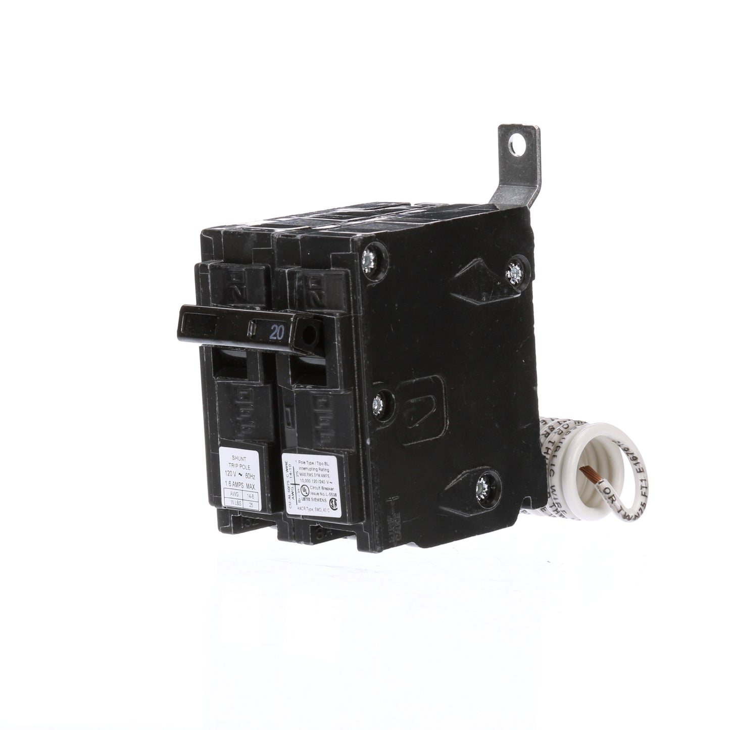 Siemens B12000S01 Circuit Breaker | 120V 20A 1P 10kA@240V Bolt-on BL Series