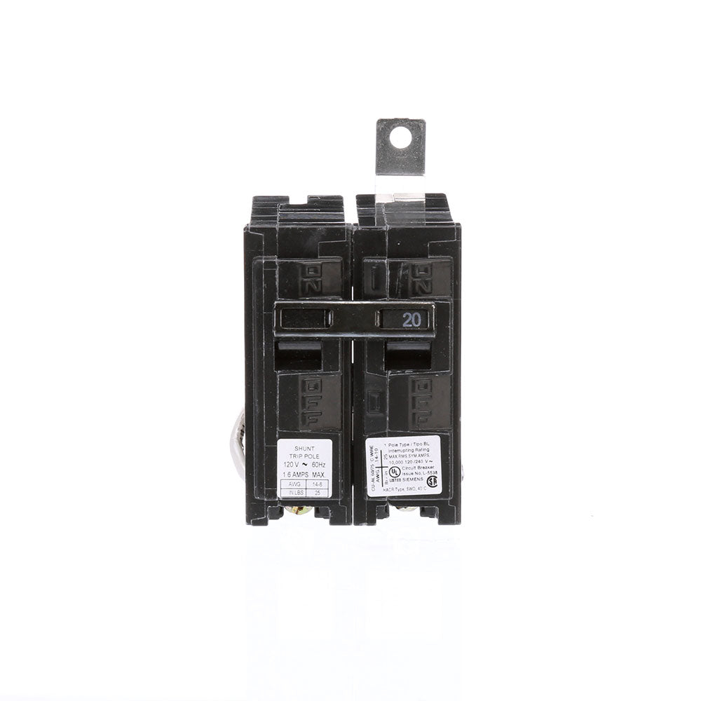 Siemens B12000S01 Circuit Breaker | 120V 20A 1P 10kA@240V Bolt-on BL Series