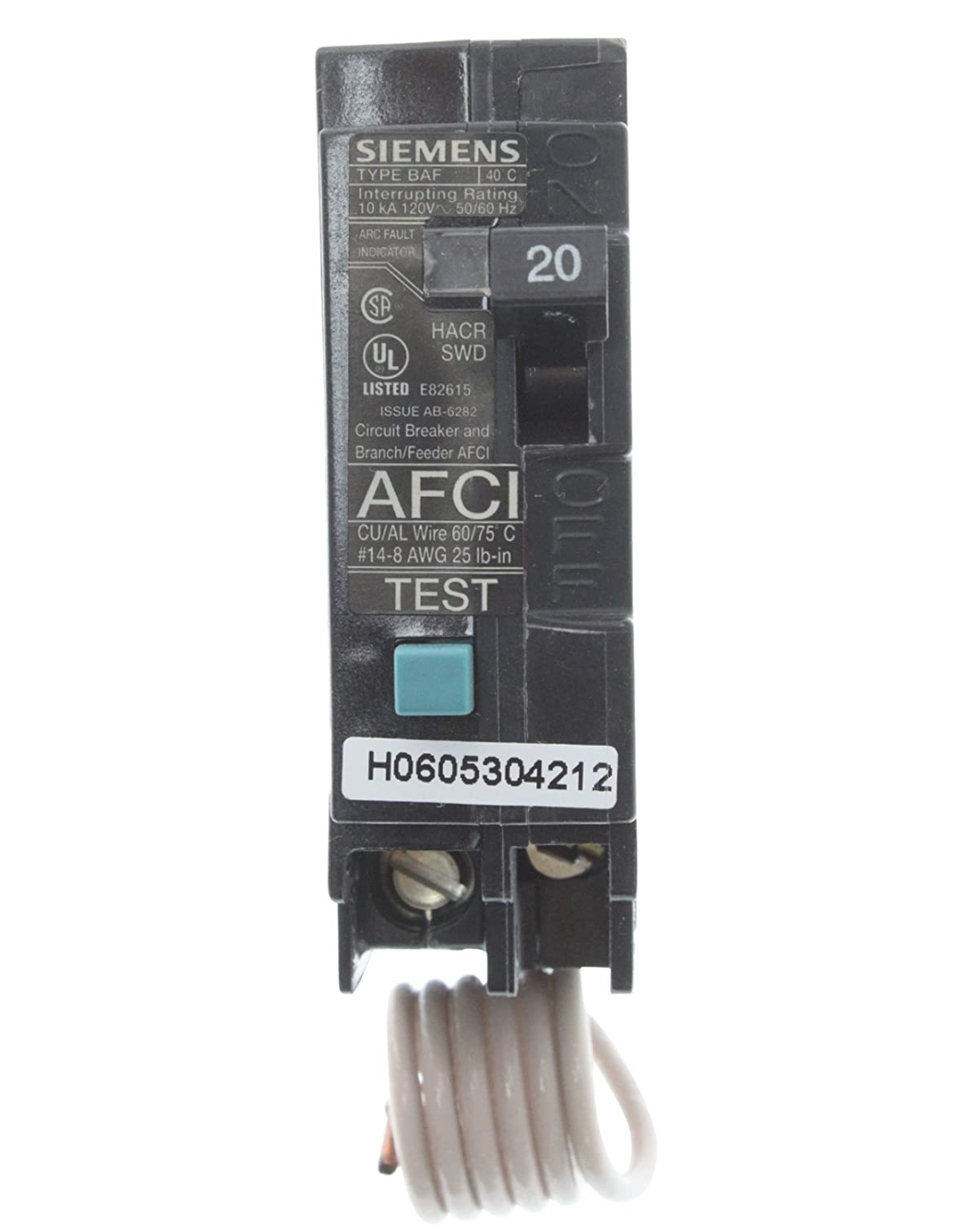 B115AF - SIemens Bolt-On 15 Amp 1 Pole Circuit Breaker - Essential Electric Supply