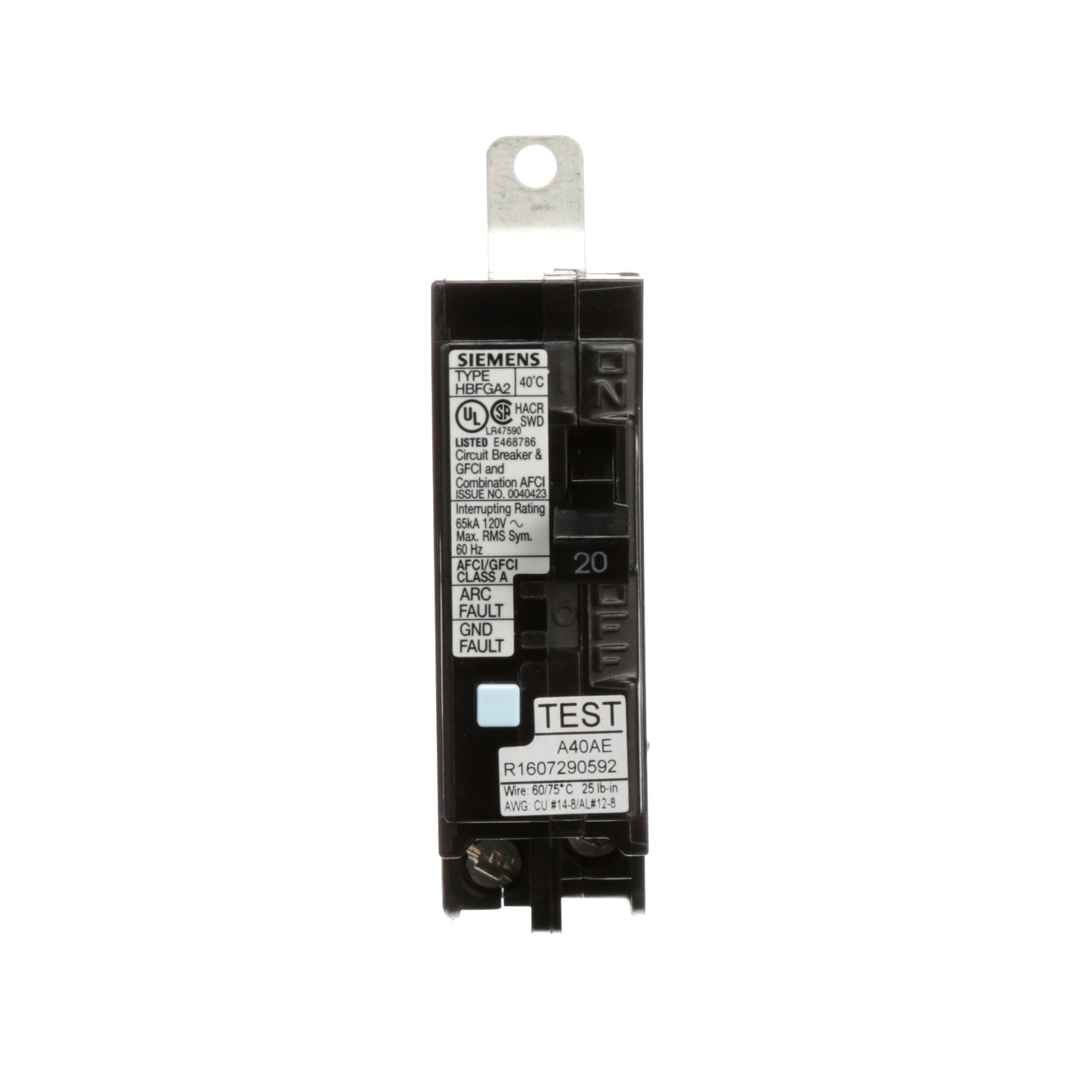 Siemens B120DFHH Circuit Breaker | BL Series HBL 240V 20A