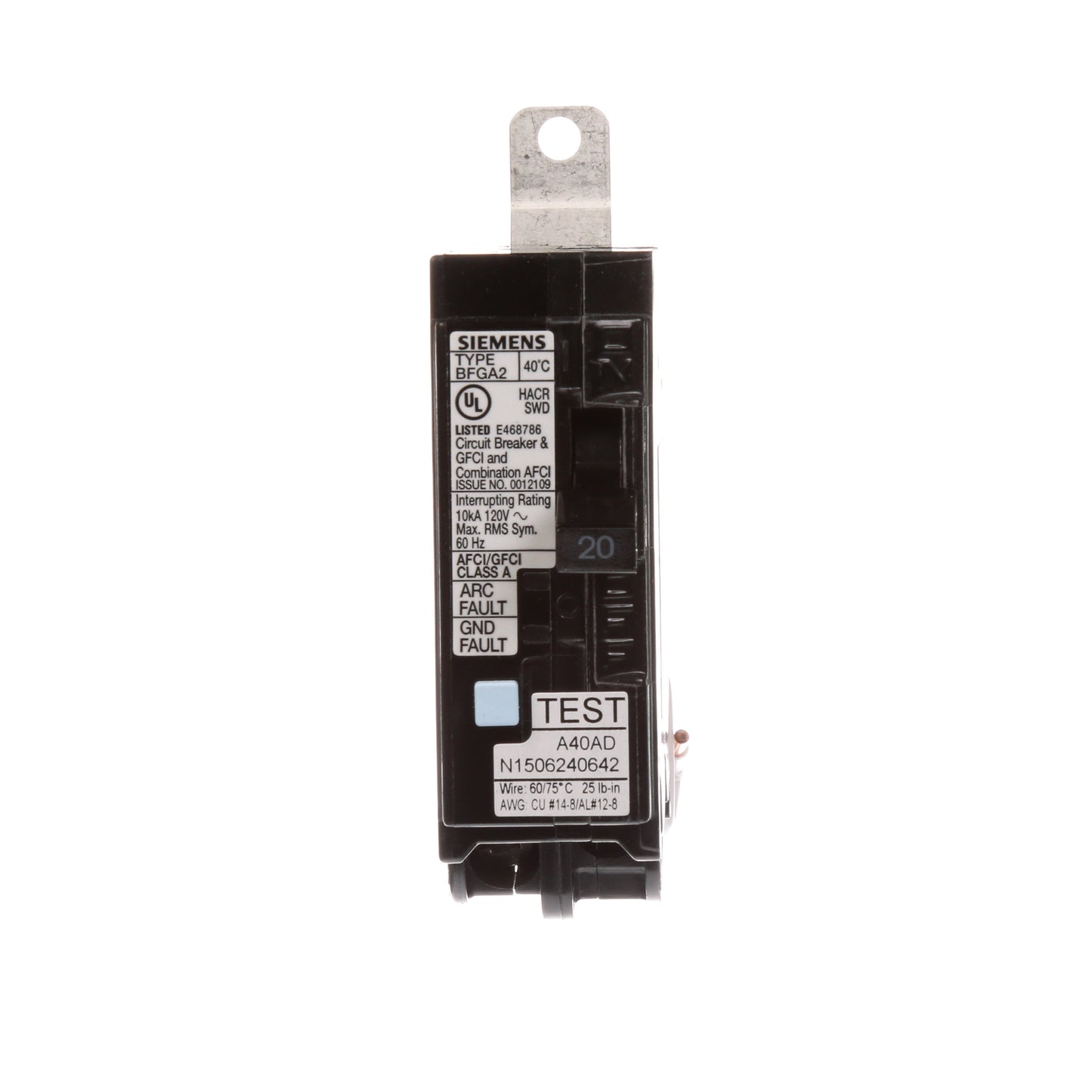 Siemens B120DF Circuit Breaker | BL Series BDF 120V 20A