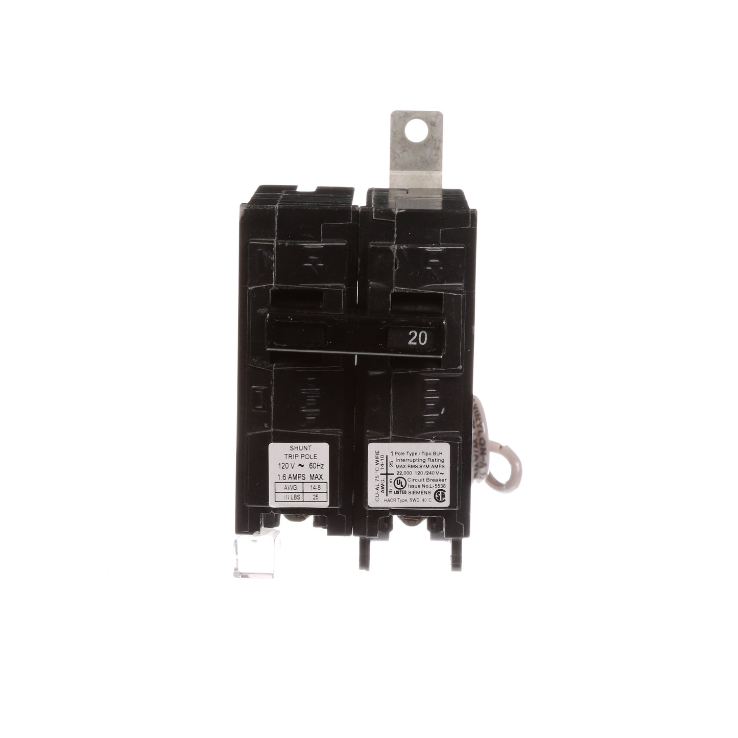Siemens B120H00S01 Circuit Breaker | BL Series BLH 120VACV 20A
