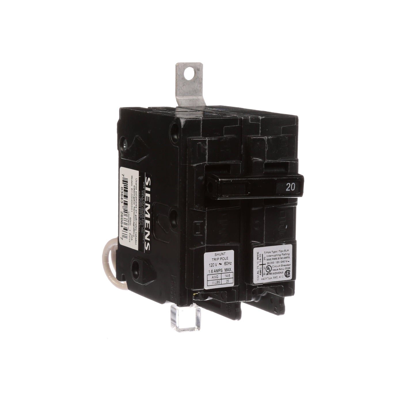 Siemens B120H00S01 Circuit Breaker | BL Series BLH 120VACV 20A