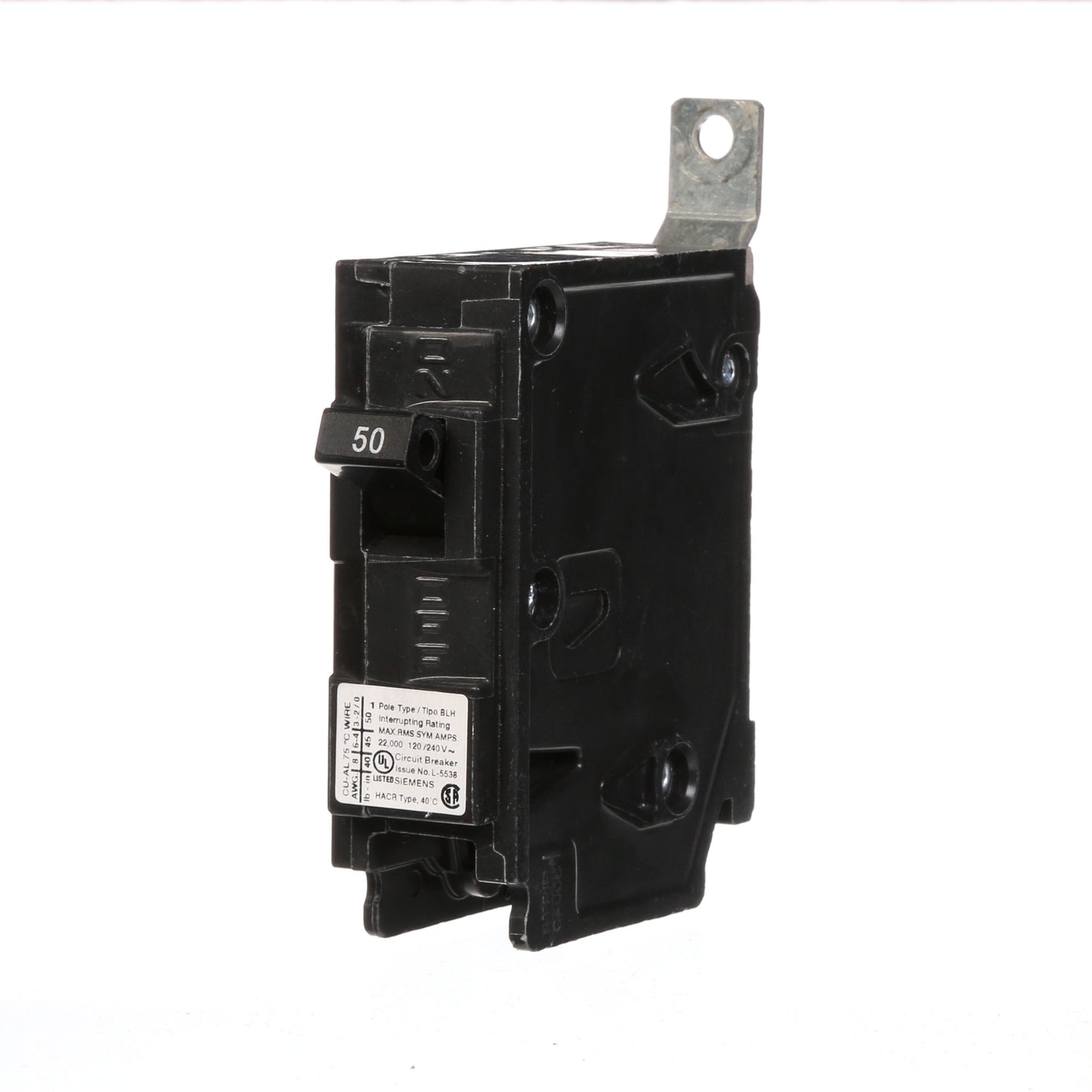 Siemens B150H Circuit Breaker | 120V 50A 1P 22kA@240V Bolt-on BL Series