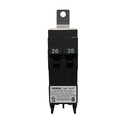Siemens B2020 Circuit Breaker | 120V 20A 2P 10kA@120V Bolt-On B Series