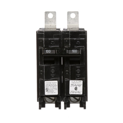 Siemens B2100H Molded Case Circuit Breaker | 120/240V 100A 2 Pole 22kA@240V Bolt-on BL Series