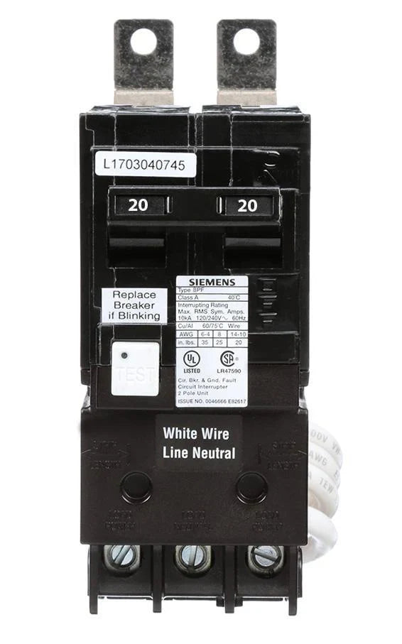 Siemens B230GF Circuit Breaker 120/240V 30A 2P 10kA@240V Bolt-On