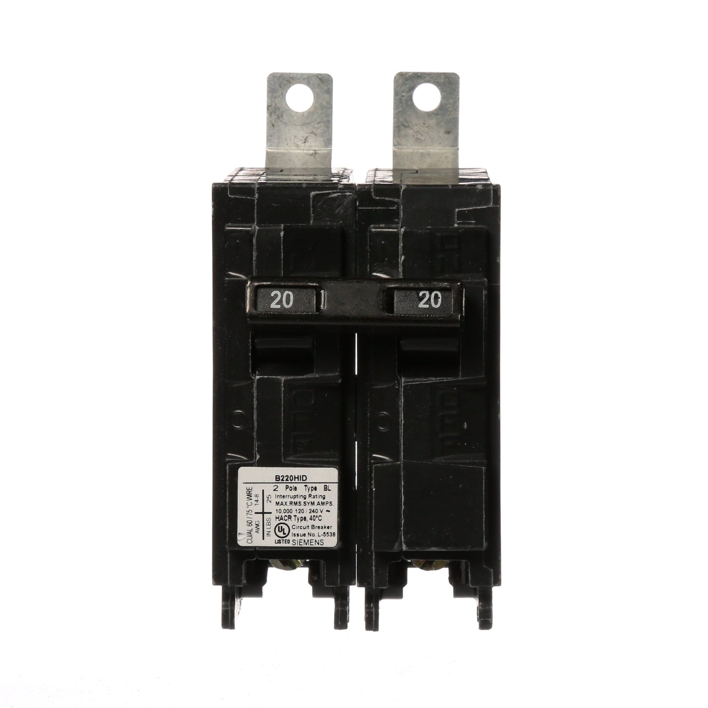 Siemens B220HID Circuit Breaker | BL Series BL 240V 20A