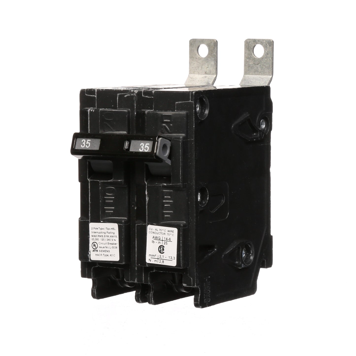 Siemens B235HH Circuit Breaker | 120/240V 35A 2P 65kA@240V Bolt-on BL Series
