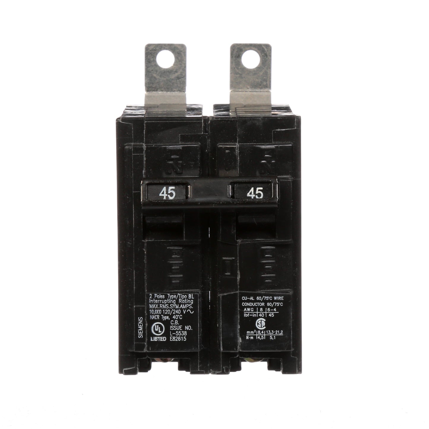 Siemens B245 Circuit Breaker | 120/240V 45A 2P 10kA@240V BL Series
