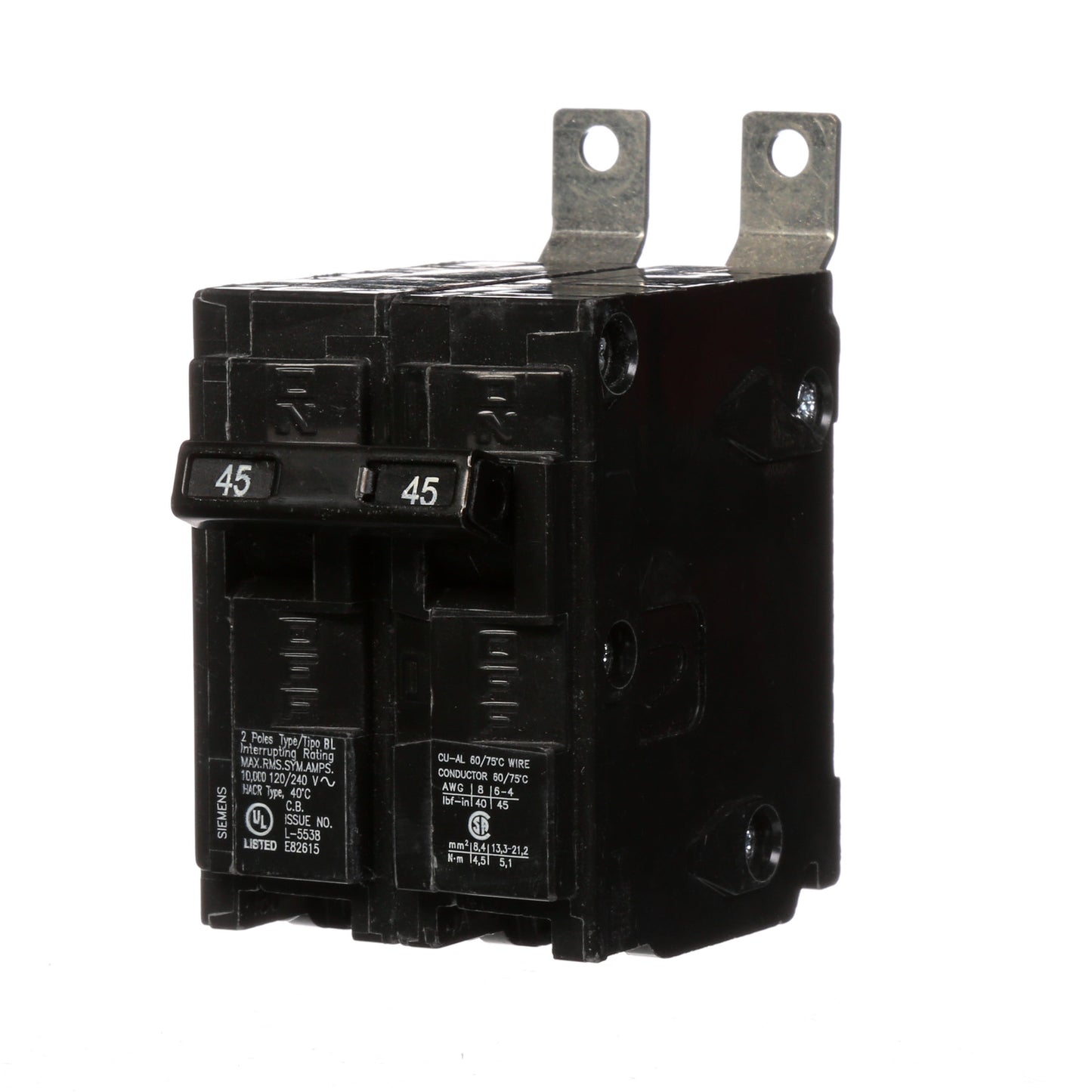 Siemens B245 Circuit Breaker | 120/240V 45A 2P 10kA@240V BL Series