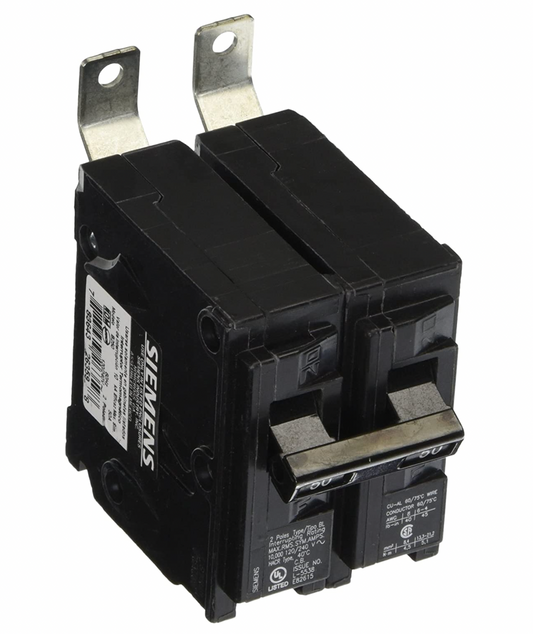 B250 - SIemens Bolt-On 50 Amp 2 Pole Circuit Breaker - Essential Electric Supply