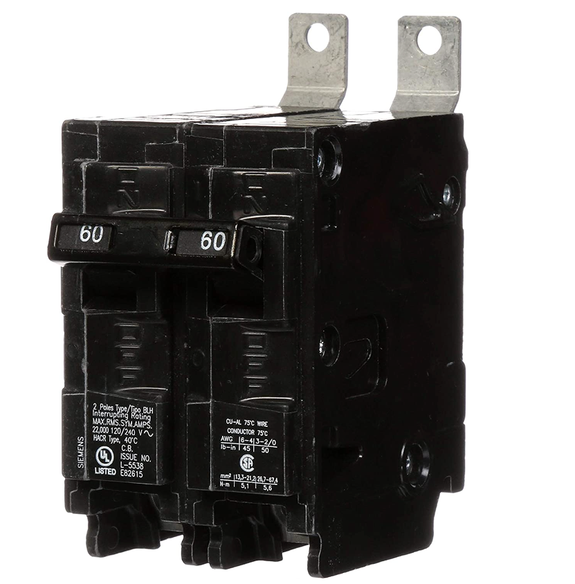 B260HH - SIemens Bolt-On 60 Amp 2 Pole Circuit Breaker - Essential Electric Supply