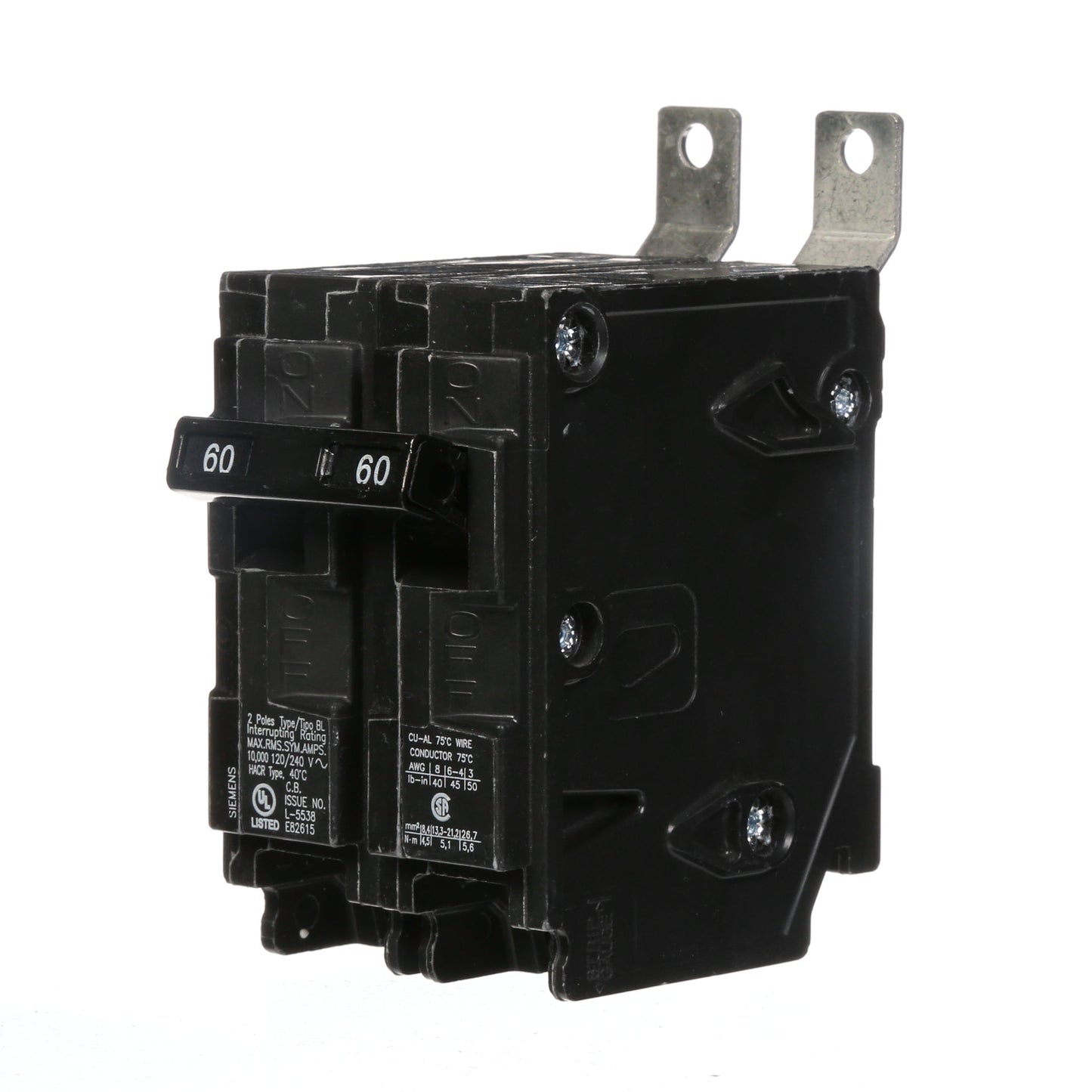Siemens B260 Circuit Breaker | 120/240V 60A 2P 10kA@240V BL Series