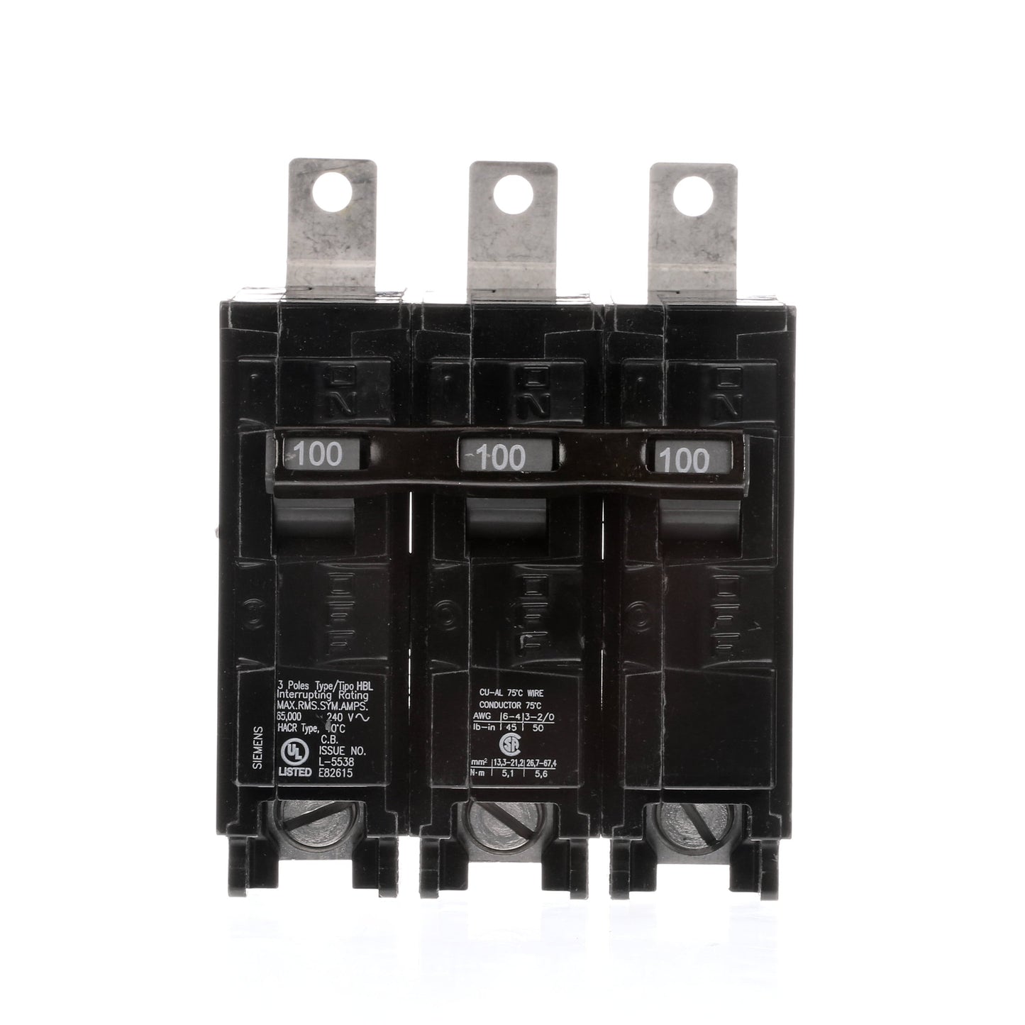 Siemens B3100HH Circuit Breaker | 240V 100A 3P 65kA@240V BL Series